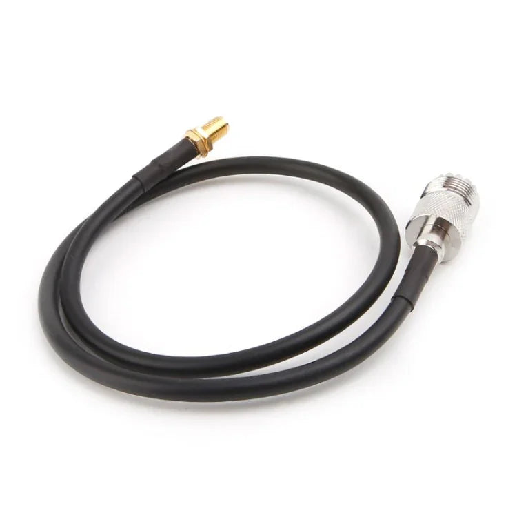 Cáp Đuôi Lợn RG58 Đầu Nối SMA Nữ sang UHF SO239 PL259 Nữ, Chiều Dài: 50cm