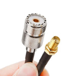 Cáp Đuôi Lợn RG58 Đầu Nối SMA Nữ sang UHF SO239 PL259 Nữ, Chiều Dài: 50cm