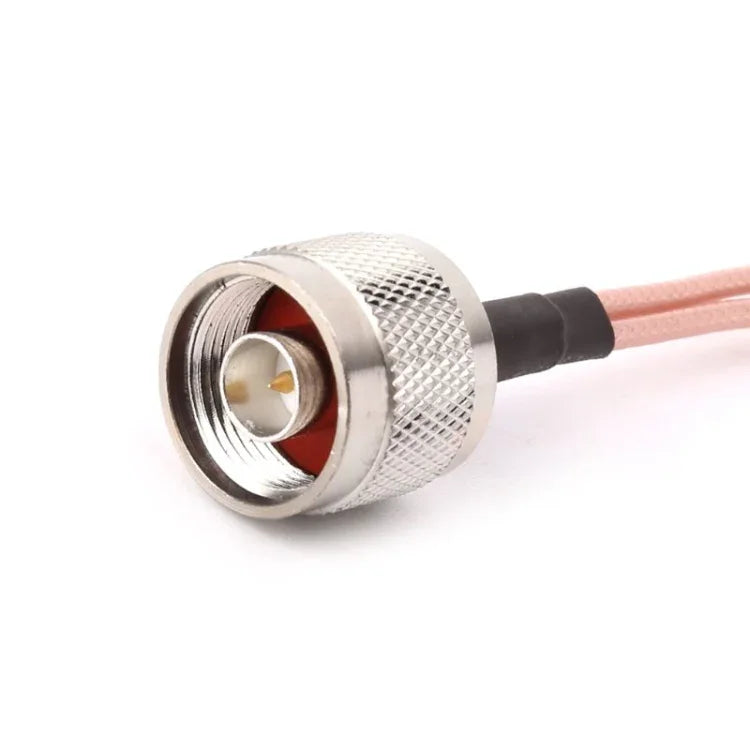 Cáp Kết Nối Bộ Kết Hợp Tách Đầu Cắm RG316 N Nam sang 2xTS9 / 2xCRC9 Nam, Chiều Dài: 15cm