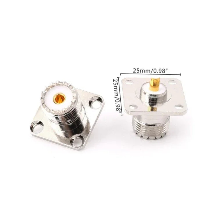 5 Chiếc Đầu Nối Gắn Bảng Mặt Bích UHF SO239 Nữ