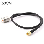 Cáp kết nối RG58 UHF Female sang SMA Male, Chiều dài: 50cm, Chiều dài: 50cm