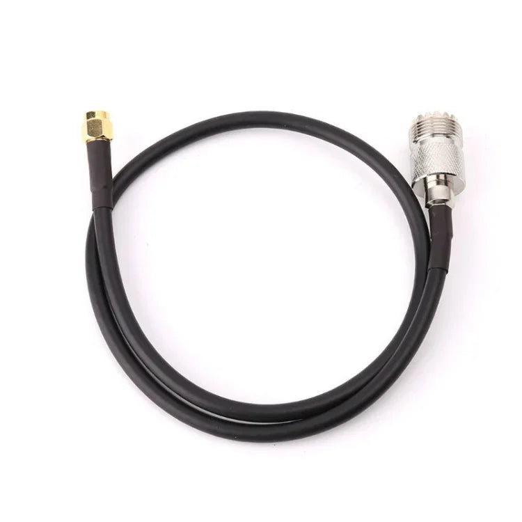 Cáp kết nối RG58 UHF Female sang SMA Male, Chiều dài: 50cm, Chiều dài: 50cm
