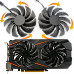 1 đôi quạt làm mát card đồ họa máy tính 88MM 4 chân cho Gigabyte GeForce GTX1060 1070 GTX1050ti GTX960 RX570 RX470