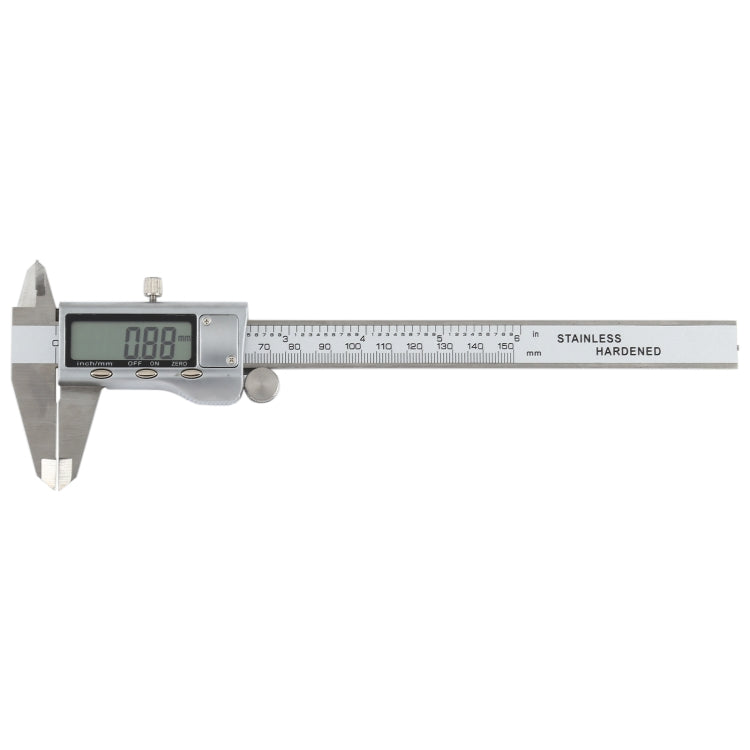 Thước cặp kỹ thuật số LCD 0-150mm, Thước cặp số điện tử 0-150mm (Bạc)