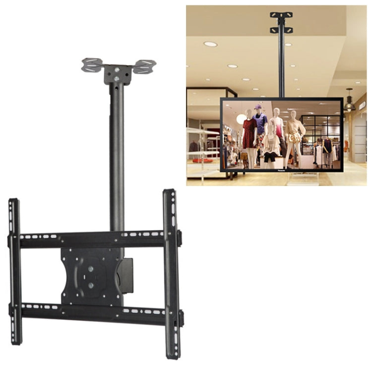 Giá treo tường trần TV màn hình đơn đa năng điều chỉnh chiều cao & góc 32-65 inch, phạm vi thu vào 0,5-2m, 32-65 inch