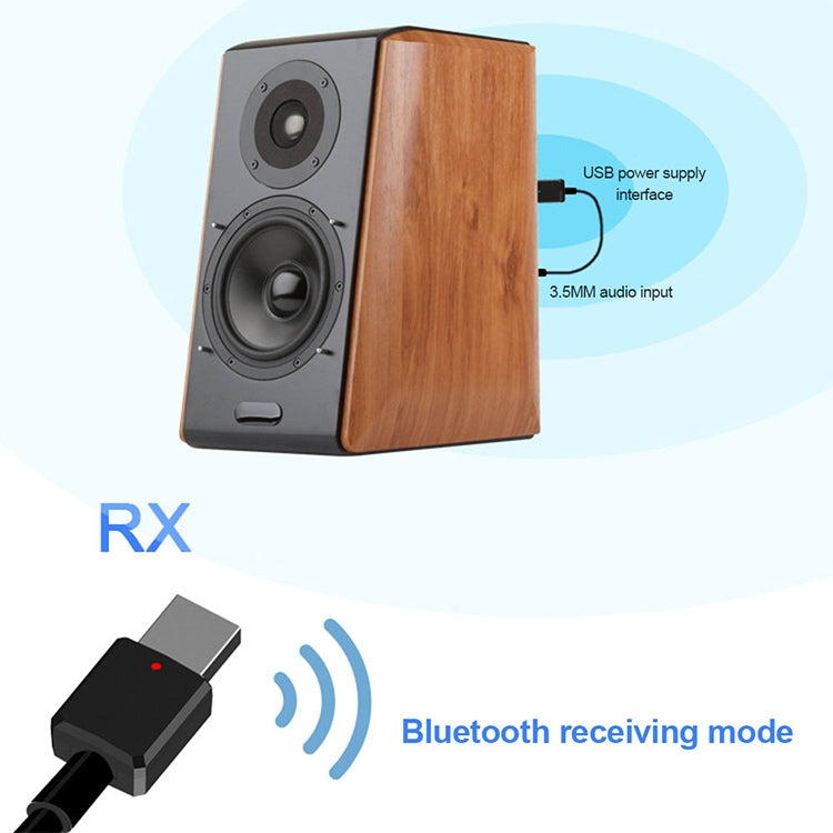 Bộ thu âm thanh Bluetooth 5.0 USB, bộ chuyển đổi Bluetooth, bộ phát Bluetooth hỗ trợ Win8/10, ZF169