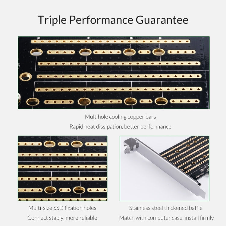 Card mở rộng ORICO PDM2 M.2 NVME sang PCI-E 3.0 X4