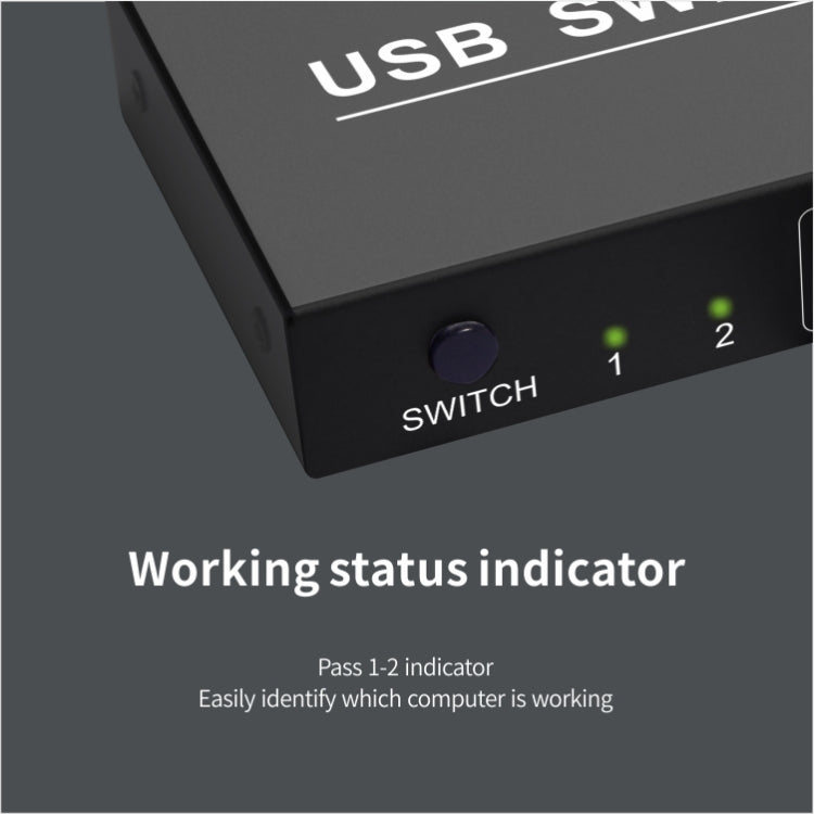 Bộ chuyển đổi USB 2x4 chia sẻ 2 cổng PC cho 4 thiết bị như máy in, bàn phím, chuột, màn hình, bộ chuyển đổi USB 2x4