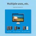Bộ chuyển đổi USB 2x4 chia sẻ 2 cổng PC cho 4 thiết bị như máy in, bàn phím, chuột, màn hình, bộ chuyển đổi USB 2x4