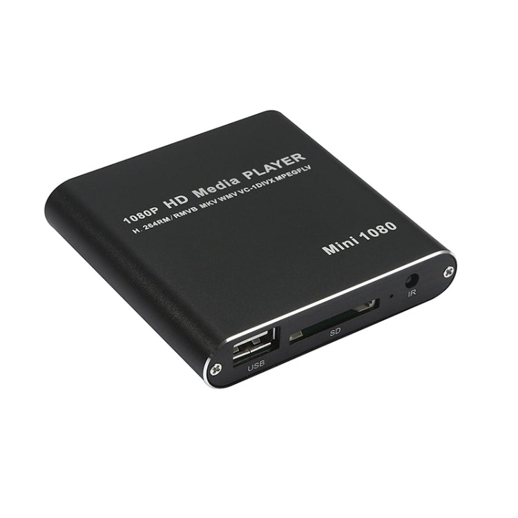 Đầu phát USB HDD media MINI 1080P Full HD, đầu phát thẻ SD/MMC, US, EU, UK