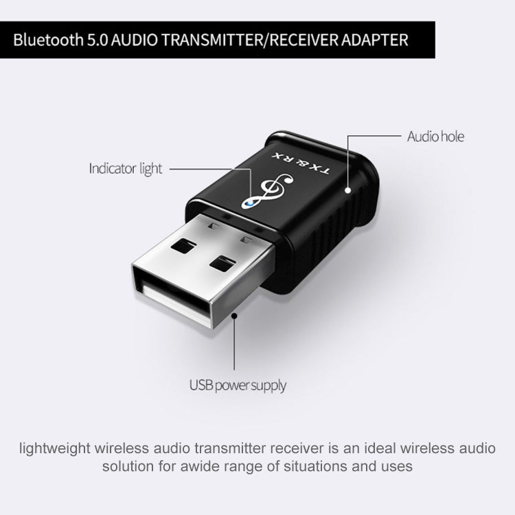MSD168 bộ phát thu Bluetooth 2 trong 1 mini 3.5mm AUX stereo không dây Bluetooth 5.0 cho xe hơi, TV, PC, MP3