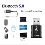MSD168 bộ phát thu Bluetooth 2 trong 1 mini 3.5mm AUX stereo không dây Bluetooth 5.0 cho xe hơi, TV, PC, MP3