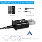 MSD168 bộ phát thu Bluetooth 2 trong 1 mini 3.5mm AUX stereo không dây Bluetooth 5.0 cho xe hơi, TV, PC, MP3