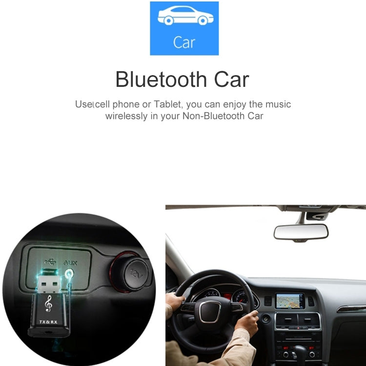 MSD168 bộ phát thu Bluetooth 2 trong 1 mini 3.5mm AUX stereo không dây Bluetooth 5.0 cho xe hơi, TV, PC, MP3