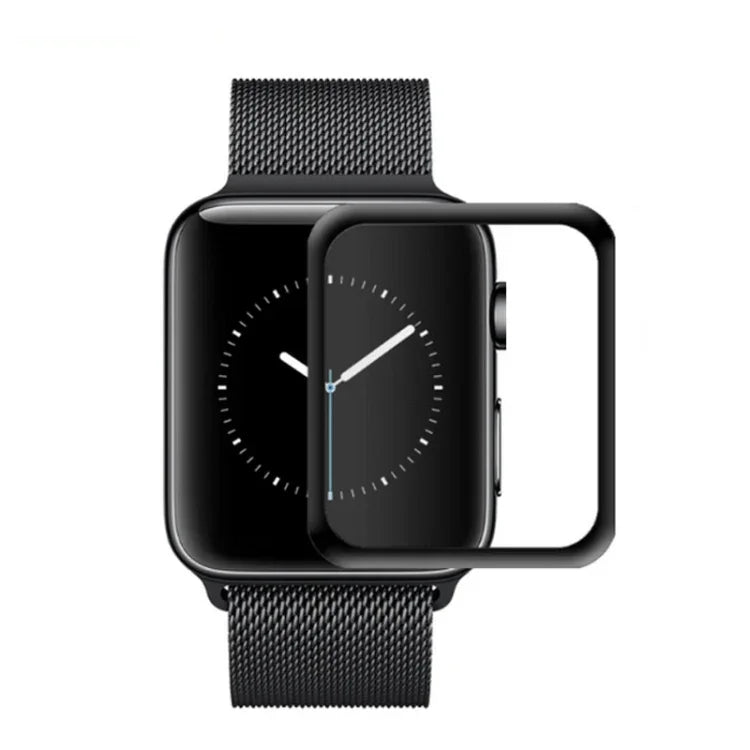 2 miếng kính cường lực mocolo 0.33mm 9H 3D viền tròn dán keo toàn phần, cho Apple Watch Series 3 38mm, cho Apple Watch Series 4 40mm, cho Apple Watch Series 3 42mm, cho Apple Watch Series 4 44mm