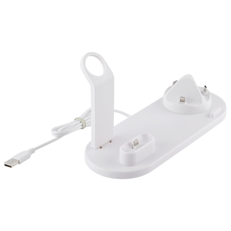Đế Sạc Không Dây Xoay HQ-UD15 Kèm Giá Đỡ Cho Điện Thoại / iWatch / AirPods (Màu Bạc), Màu Bạc (Có Sạc Không Dây), Không Có Sạc Không Dây Màu Trắng, Không Có Sạc Không Dây Màu Đen, Màu Trắng (Có Sạc Không Dây)