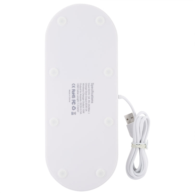Đế Sạc Không Dây Xoay HQ-UD15 Kèm Giá Đỡ Cho Điện Thoại / iWatch / AirPods (Màu Bạc), Màu Bạc (Có Sạc Không Dây), Không Có Sạc Không Dây Màu Trắng, Không Có Sạc Không Dây Màu Đen, Màu Trắng (Có Sạc Không Dây)