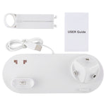 Đế Sạc Không Dây Xoay HQ-UD15 Kèm Giá Đỡ Cho Điện Thoại / iWatch / AirPods (Màu Bạc), Màu Bạc (Có Sạc Không Dây), Không Có Sạc Không Dây Màu Trắng, Không Có Sạc Không Dây Màu Đen, Màu Trắng (Có Sạc Không Dây)