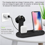 Đế Sạc Không Dây Xoay HQ-UD15 Kèm Giá Đỡ Cho Điện Thoại / iWatch / AirPods (Màu Bạc), Màu Bạc (Có Sạc Không Dây), Không Có Sạc Không Dây Màu Trắng, Không Có Sạc Không Dây Màu Đen, Màu Trắng (Có Sạc Không Dây)