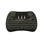 Bàn phím mini không dây I8 Max 2.4GHz có bàn di chuột, sạc lại được, chuột bay thông minh chơi game có đèn nền 7 màu
