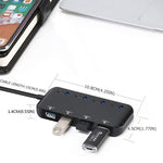Hub USB 3.0 4 cổng tốc độ siêu nhanh có công tắc, USB 3.0