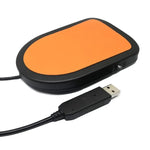 Bàn đạp điều khiển bàn phím chuột USB một chân bằng kim loại cho PC, 1 công tắc chân (Kim loại)