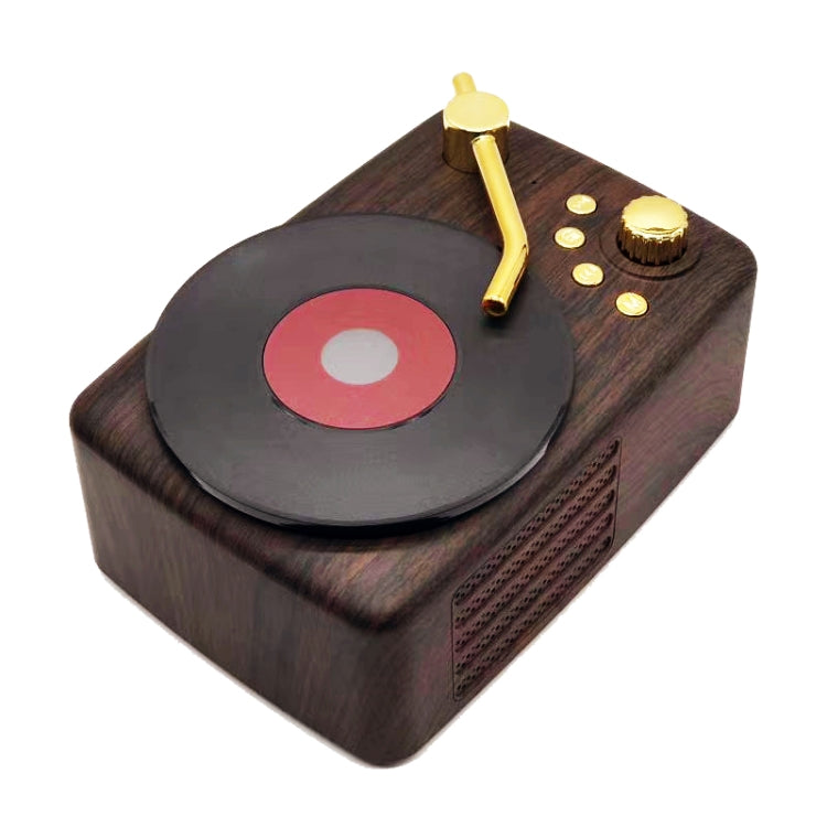 Loa Bluetooth phong cách cổ điển, Ăng-ten thu FM nhạy cao tích hợp, Chuyến đi dài, T12 (Màu nâu)