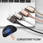 Dây Sạc Tự Động Tắt Thông Minh Cho Hợp Kim Kẽm Dây Dữ Liệu Phát Sáng Cho Đèn Chạy Apple