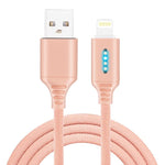 Dây Sạc Tự Động Tắt Thông Minh Cho Hợp Kim Kẽm Dây Dữ Liệu Phát Sáng Cho Đèn Chạy Apple