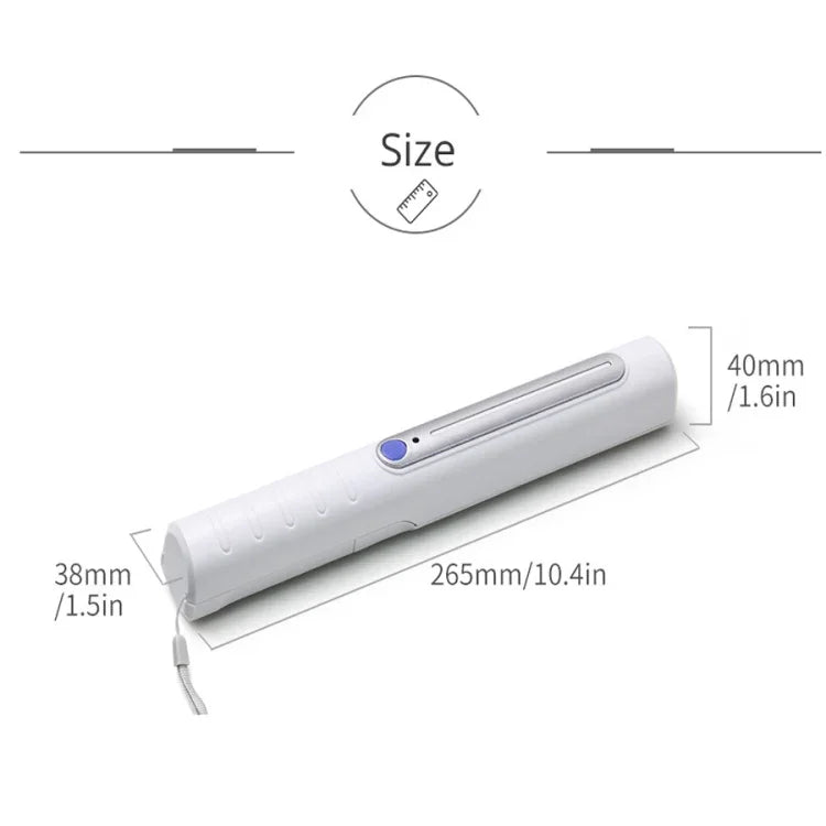 Đèn diệt khuẩn UV cầm tay 3W di động, đèn diệt khuẩn nhanh UV cá nhân cho xe du lịch, que diệt khuẩn nhanh UV