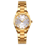 Đồng hồ nữ Skmei 1620 tinh tế đính đá sáng tạo phong cách thường ngày chống nước quartz dây thép