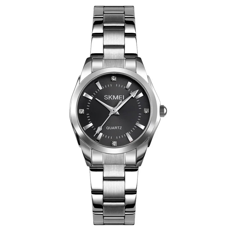 Đồng hồ nữ Skmei 1620 tinh tế đính đá sáng tạo phong cách thường ngày chống nước quartz dây thép