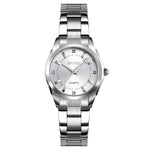 Đồng hồ nữ Skmei 1620 tinh tế đính đá sáng tạo phong cách thường ngày chống nước quartz dây thép