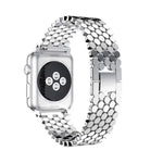 Dây Đeo Thép Không Gỉ Hình Tổ Ong Cho Apple Watch Series 5 & 4 44mm / 3 & 2 & 1 42mm, Cho Apple Watch Series 5 & 4 44mm