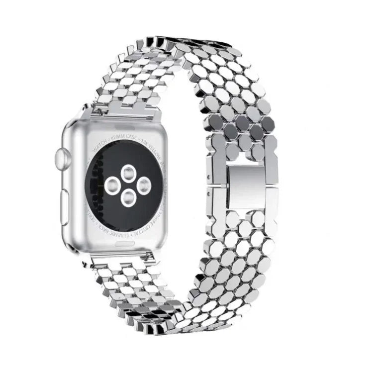 Dây Đeo Thép Không Gỉ Hình Tổ Ong Cho Apple Watch Series 5 & 4 44mm / 3 & 2 & 1 42mm, Cho Apple Watch Series 5 & 4 44mm