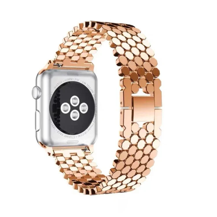 Dây Đeo Thép Không Gỉ Hình Tổ Ong Cho Apple Watch Series 5 & 4 44mm / 3 & 2 & 1 42mm, Cho Apple Watch Series 5 & 4 44mm