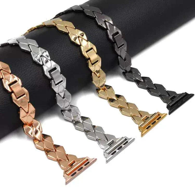 Dây Đeo Thép Không Gỉ Kim Cương Cho Apple Watch Series 5 & 4 40mm / 3 & 2 & 1 38mm, Cho Apple Watch Series 5 & 4 40mm