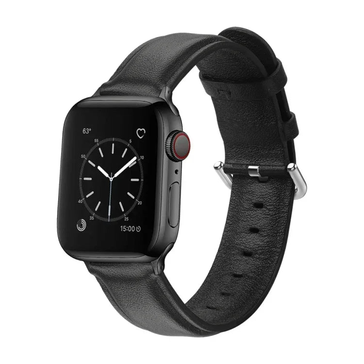 Dây da lỗ tròn cho Apple Watch Series 5 & 4 44mm 3 & 2 & 1 42mm