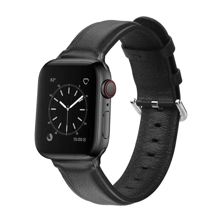 Dây da lỗ tròn cho Apple Watch Series 5 & 4 44mm 3 & 2 & 1 42mm