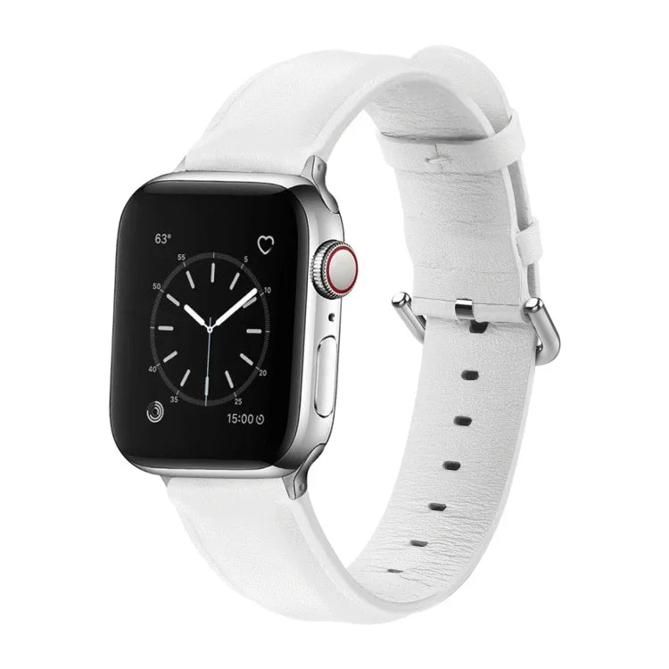 Dây da lỗ tròn cho Apple Watch Series 5 & 4 44mm 3 & 2 & 1 42mm