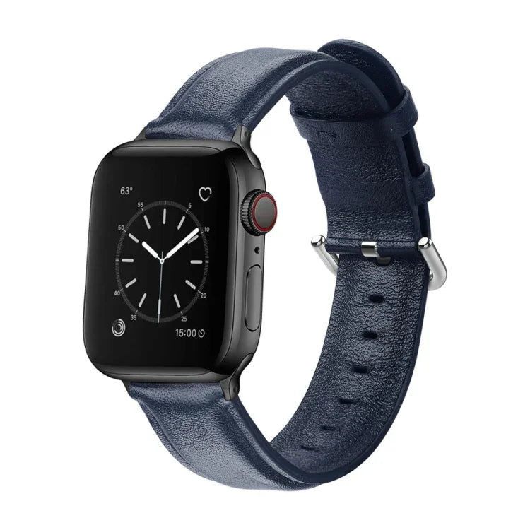 Dây da lỗ tròn cho Apple Watch Series 5 & 4 44mm 3 & 2 & 1 42mm