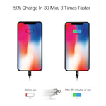 Bộ sạc du lịch 2 trong 1 cổng USB-C / Type-C đơn + cáp dữ liệu sạc nhanh 3A PD 3.0 USB-C / Type-C sang USB-C / Type-C, chiều dài cáp: 1m, 18W 1m