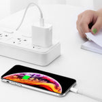 Bộ sạc du lịch 2 trong 1 cổng USB-C / Type-C đơn + cáp dữ liệu sạc nhanh 3A PD 3.0 USB-C / Type-C sang USB-C / Type-C, chiều dài cáp: 1m, 18W 1m