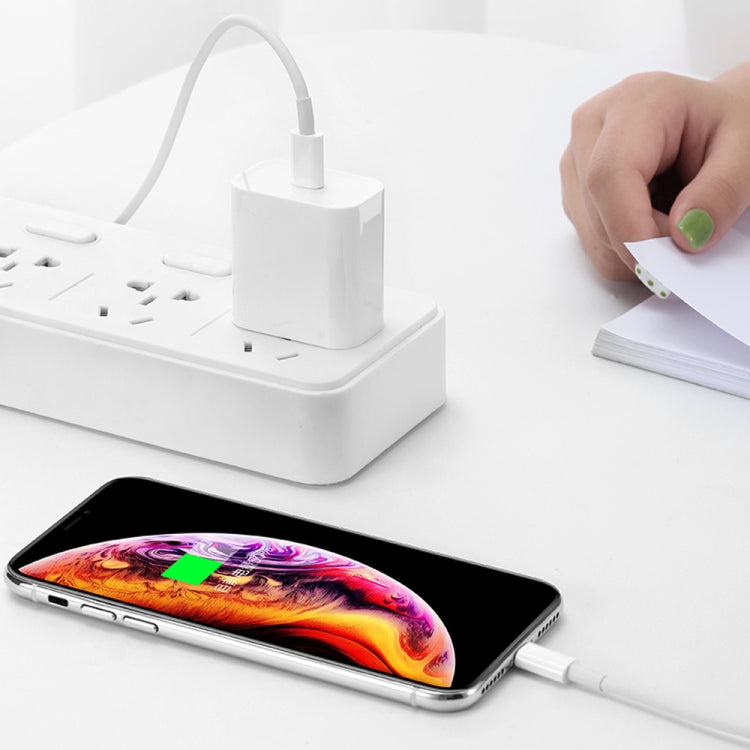 Bộ sạc du lịch 2 trong 1 cổng USB-C / Type-C đơn + cáp dữ liệu sạc nhanh 3A PD 3.0 USB-C / Type-C sang USB-C / Type-C, chiều dài cáp: 1m, 18W 1m