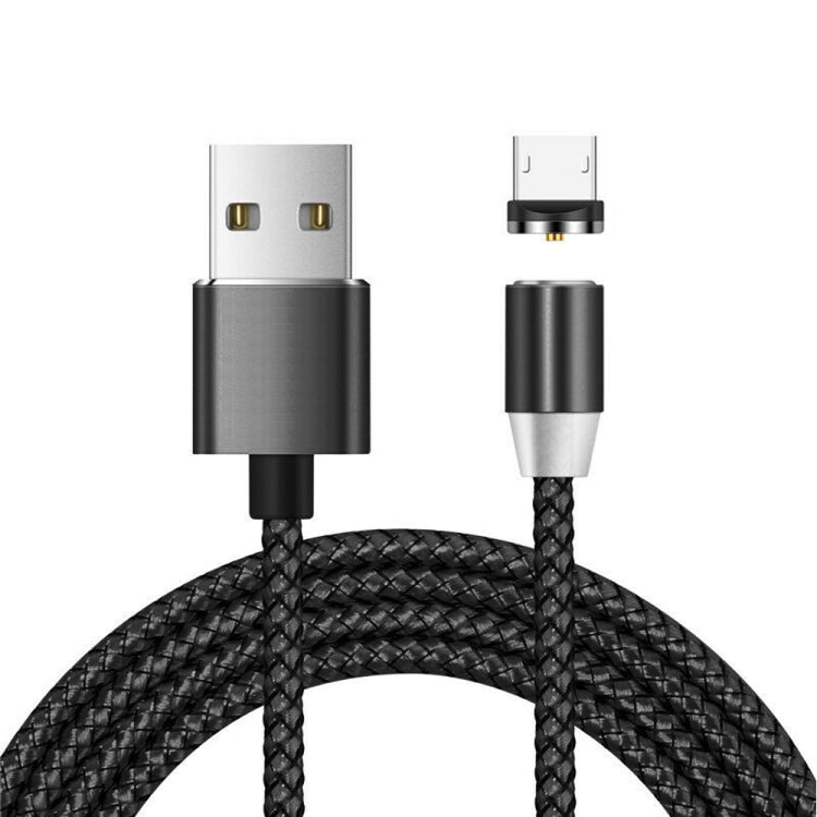 Cáp sạc từ tính bện nylon hai màu đầu nối kim loại USB sang Micro USB, Chiều dài cáp: 1m, Micro USB