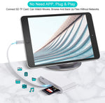ZS-S1852 Bộ chuyển đổi đầu đọc thẻ camera OTG 6 trong 1 3 USB cái sang 8 pin đực với khe thẻ SD & TF & giao diện sạc 8 pin, hỗ trợ tất cả hệ điều hành iOS
