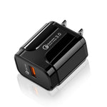 Portable QC3.0 18W USB Port Universal Quick Charging Charger, US Plug, US Plug