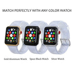 Dây Đeo Silicone Lấp Lánh Cho Apple Watch Series 5 & 4 44mm / 3 & 2 & 1 42mm