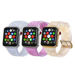 Dây Đeo Silicone Lấp Lánh Cho Apple Watch Series 5 & 4 44mm / 3 & 2 & 1 42mm