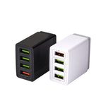 Bộ sạc nhanh du lịch 2 trong 1 cáp dữ liệu USB dài 1m sang 8 Pin + 30W QC 3.0 4 giao diện USB cho điện thoại di động, máy tính bảng, PC, phích cắm Mỹ, bộ 8 Pin phích cắm Mỹ